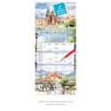 Kalendarz ścienny Akwarele Z Polski notatnikowy 110mm x 470mm Lucrum (WN04)