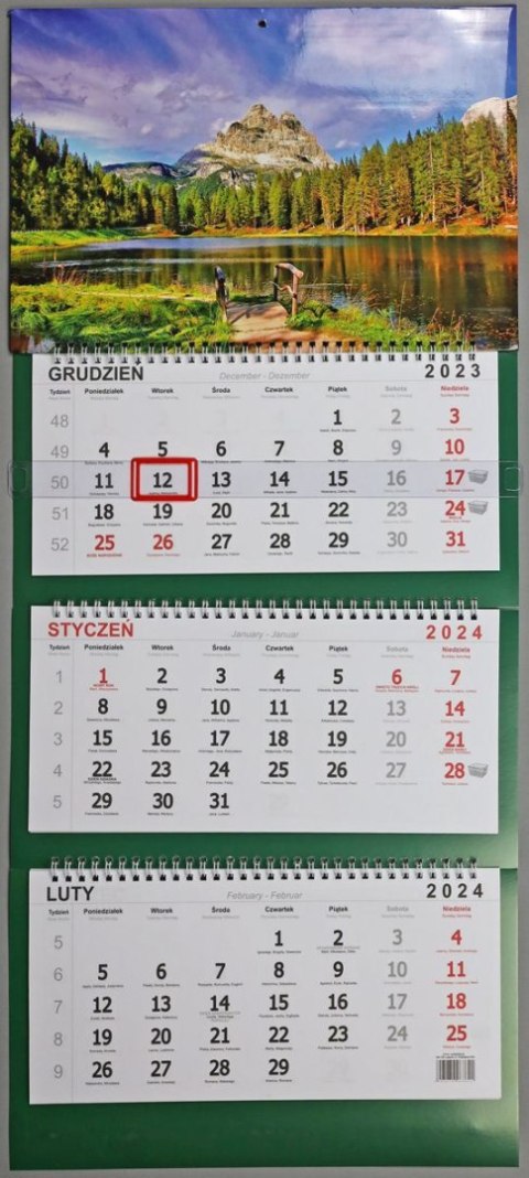 Kalendarz ścienny ścienne 210mm x 320mm Darrieus