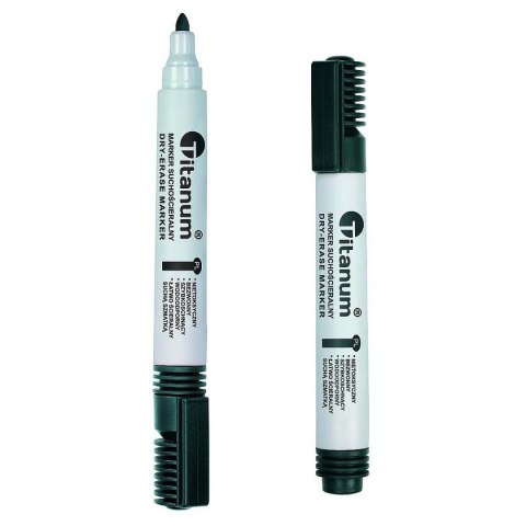 Marker suchościeralny wkład czarny 3,0mm okrągła końcówka Titanum (BY1026-02)