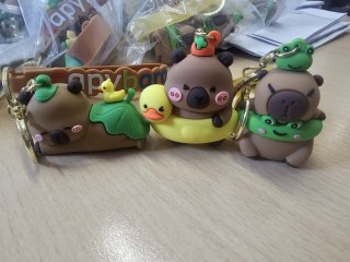 Brelok kapibara mix pakowany po 5 szt.