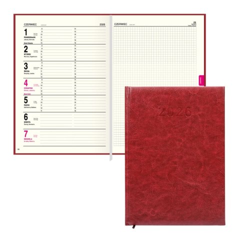 Kalendarz książkowy (terminarz) A5 Press (tygodniowy)