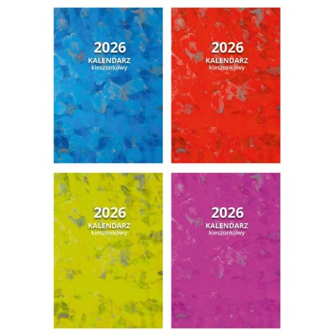 Kalendarz książkowy (terminarz) mix A7 Press (TYGODNIOWY)