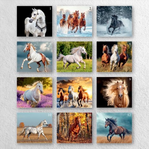 Kalendarz ścienny A4 KONIE A4 Press (5904830713398)