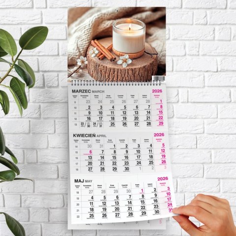 Kalendarz ścienny KAWA 310mm x 790mm Press