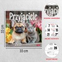 Kalendarz ścienny Przyjaciele 33x33 330mm x 330mm Press