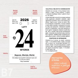 Kalendarz ścienny ZDZIERAK KULINARNY B7 Press