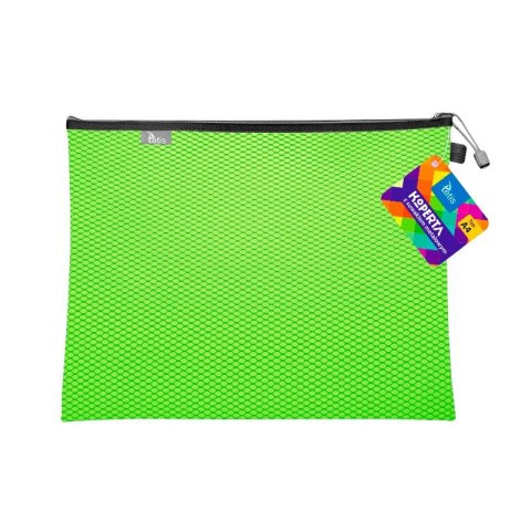 Teczka plastikowa na suwak zielona A4 z suwakiem 5903242105159 A4 zielony Tetis (BT605-Z)