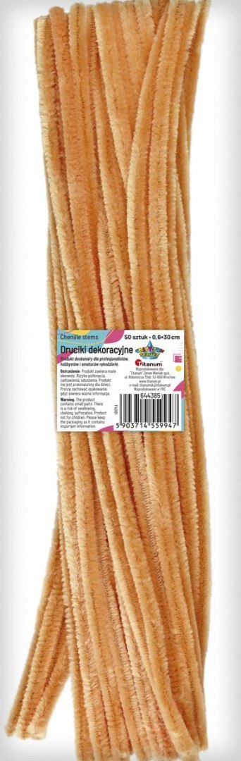 Drucik Craft-Fun Series kreatywny kolor: brązowa jasna 300mm 50 szt Titanum (T4301)