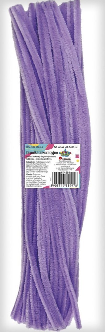 Drucik Craft-Fun Series kreatywny kolor: liliowy 300mm 50 szt Titanum (T1002)