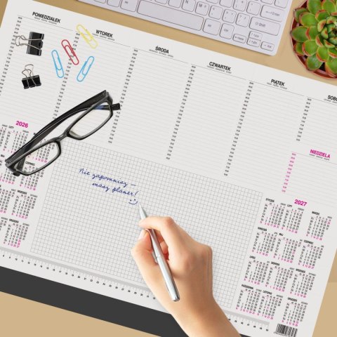 Kalendarz biurkowy DUŻY 579mm x 396mm Press