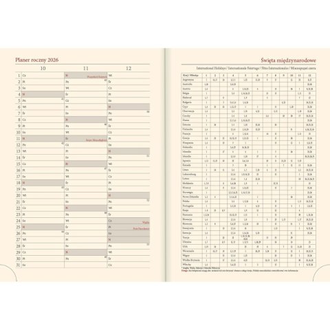 Kalendarz książkowy (terminarz) Vivella terminarz B5 172mm x 240mm Lucrum (51T-D)