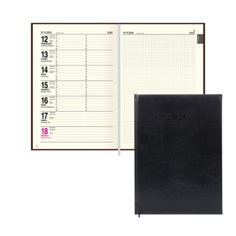 Kalendarz książkowy (terminarz) A4 Press (DZIENNY)