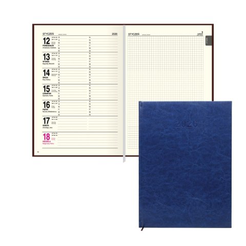 Kalendarz książkowy (terminarz) A4 Press (DZIENNY)