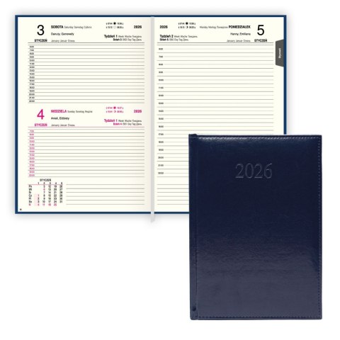 Kalendarz książkowy (terminarz) PREMIUM A5 Press (DZIENNY)
