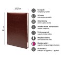 Kalendarz książkowy (terminarz) PREMIUM A5 Press (DZIENNY)