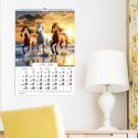Kalendarz ścienny 16 stron wieloplanszowy A3 Press (konie)