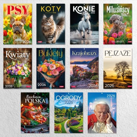 Kalendarz ścienny A4 KWIATY A4 x 300mm Press (5904830713466)