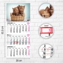 Kalendarz ścienny KOT 310mm x 790mm Press