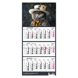 Kalendarz ścienny KOT A5 210mm x 450mm Press