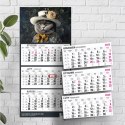 Kalendarz ścienny KOT A5 210mm x 450mm Press