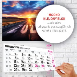 Kalendarz ścienny PREMIUM trójdzielny A4 Press (DROGA)