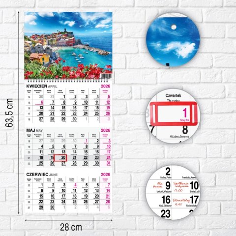 Kalendarz ścienny WIDOK 310mm x 790mm Press