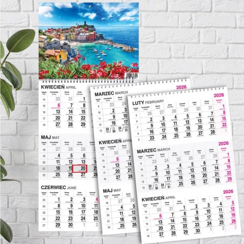 Kalendarz ścienny WIDOK 310mm x 790mm Press