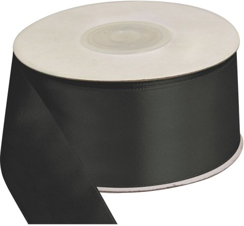 Wstążka Craft-Fun Series satynowa 38x25 [mm x m] czarna Titanum (38/25/27)