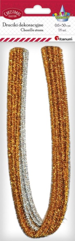 Drucik Craft-Fun Series kreatywny kolor: złoty/srebrny 14 szt Titanum (283061)