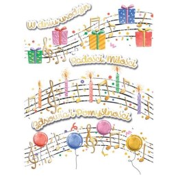 Kartka składana KARNET B6 NUTY A5 Henry (5905701484133)