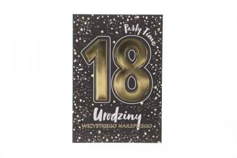 Kartka składana Karnet A5 18 GLAMOUR BLACK A5 Henry (5905701488094)