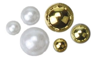 Kryształki Craft-Fun Series perełki mix Titanum (24CY0324 (white,gold))