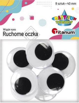 Oczka Craft-Fun Series 40 mm 8 szt Titanum (5032)