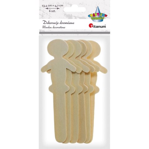 Ozdoba drewniana Craft-Fun Series patyczki z dekoracją Titanum (175047X)