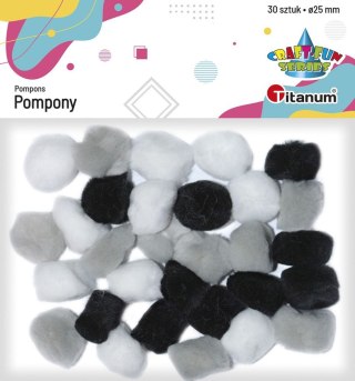 Pompony Craft-Fun Series mix 30 szt Titanum (283068)