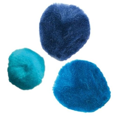 Pompony Craft-Fun Series niebieski 30 szt Titanum (283066)