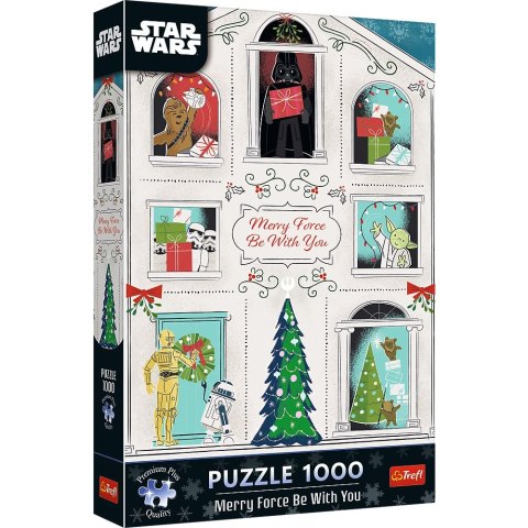Puzzle Xmass Niech Moc Świąt Będzie z Tobą 1000 el. Trefl (12087)