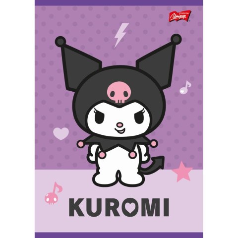 Zeszyt Kuromi aminowany A5 32k. 70g linia podwójna Unipap