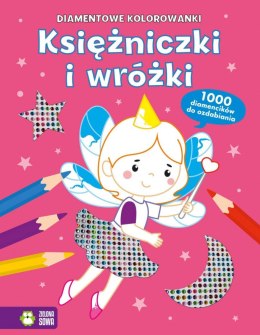 Książka dla dzieci Diamentowe kolorowanki. Księżniczki i wróżki Aksjomat