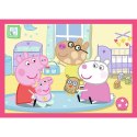 Puzzle Peppa uwielbia przygody 4w1 el. Trefl (34672)