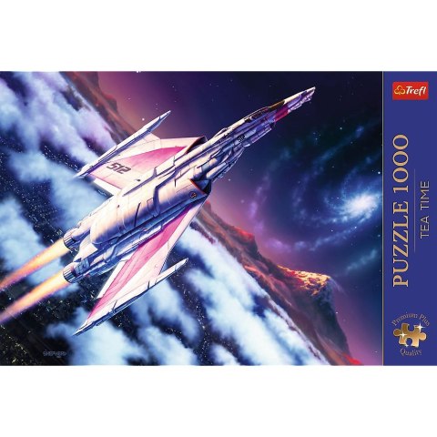 Puzzle Premium Plus Tea Time: Lot w kosmos 1000 el. Trefl (12075)
