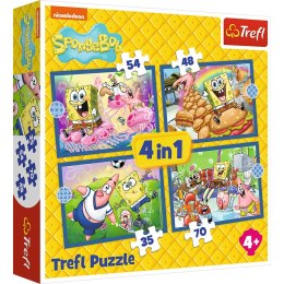 Puzzle Sponge Bob 4w1 4w1 el. Trefl (34674)