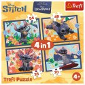 Puzzle Stitch Wakacje na Hawajach 4w1 el. Trefl (34666)