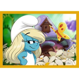 Puzzle Życie w Wiosce Smerfów 4w1 el. Trefl (34664)