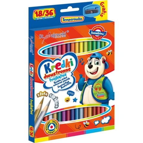 Kredki ołówkowe Bambino dwustronne 36 kol. St.Majewski (5903235004957)