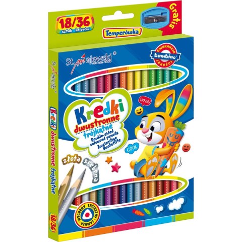 Kredki ołówkowe Bambino dwustronne 36 kol. St.Majewski (5903235004957)