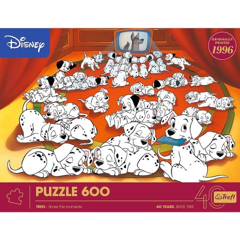Puzzle 101 Dalmatyńczyków 40-lecie Trefl 600 el. Trefl (37604)