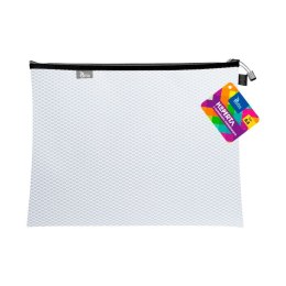 Teczka plastikowa na suwak biała A4 z suwakiem 5903242105104 A4 biały Tetis (BT605-B)