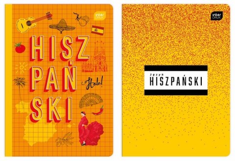 Zeszyt tematyczny HISZPAŃSKI A5 60k. 70g krata Interdruk (ZE60HIS#)