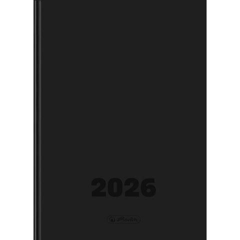 Kalendarz książkowy (terminarz) DTP dzienny szefa czarny A5 Herlitz (400204130)